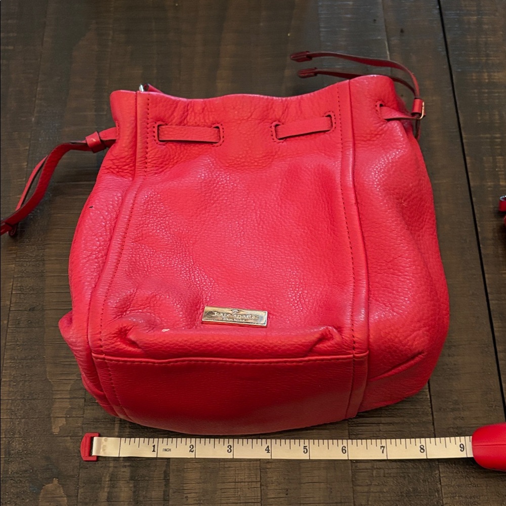 Kate Spade Vibrant Red Bucket Bag and Wallet Set - Picture 16 of 16